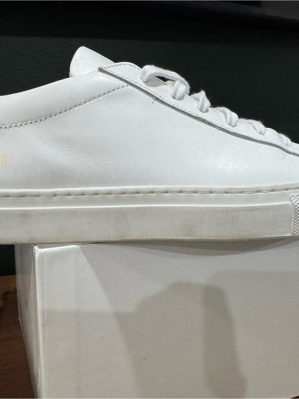 Common Projects White Leather Low-Top Sneaker